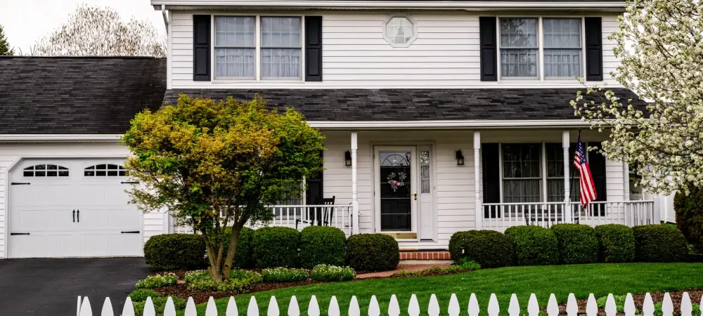 house with fence