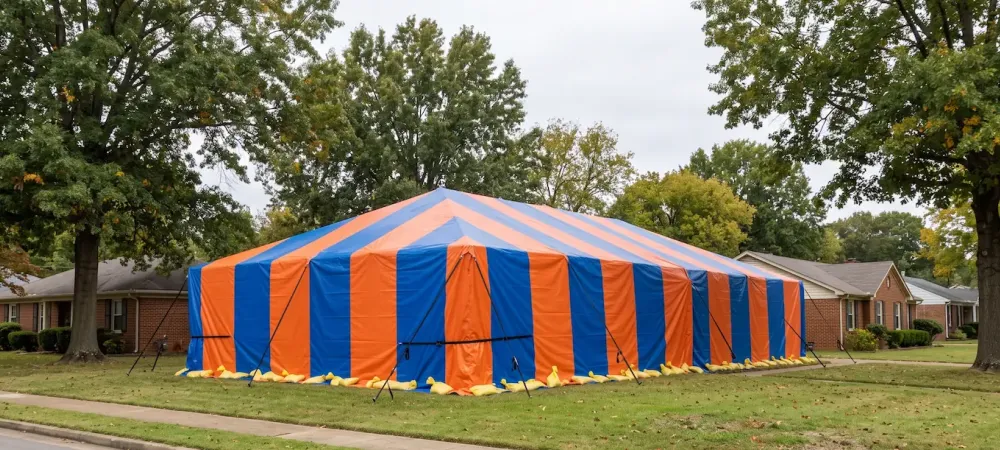 fumigation tenting a house